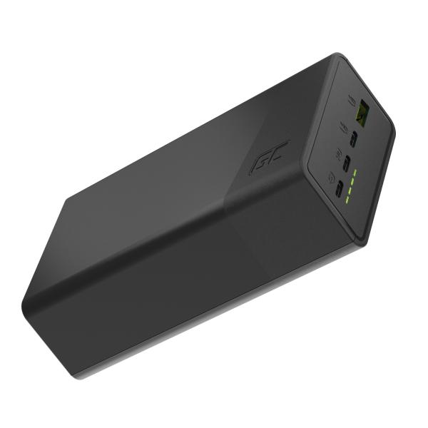 Green Cell PowerPlay 30 - černá barva powerbanka s 30, 000mAh, 22.5W, 4 porty