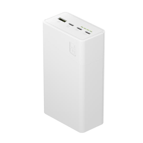Green Cell PowerPlay 30 - bílá barva powerbanka s 30, 000mAh, 22.5W, 4 porty