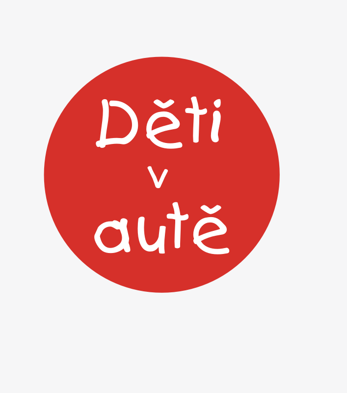 Samolepky na auto - Děti v autě