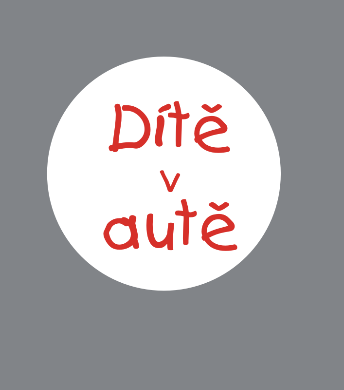 Samolepky na auto - Dítě v autě