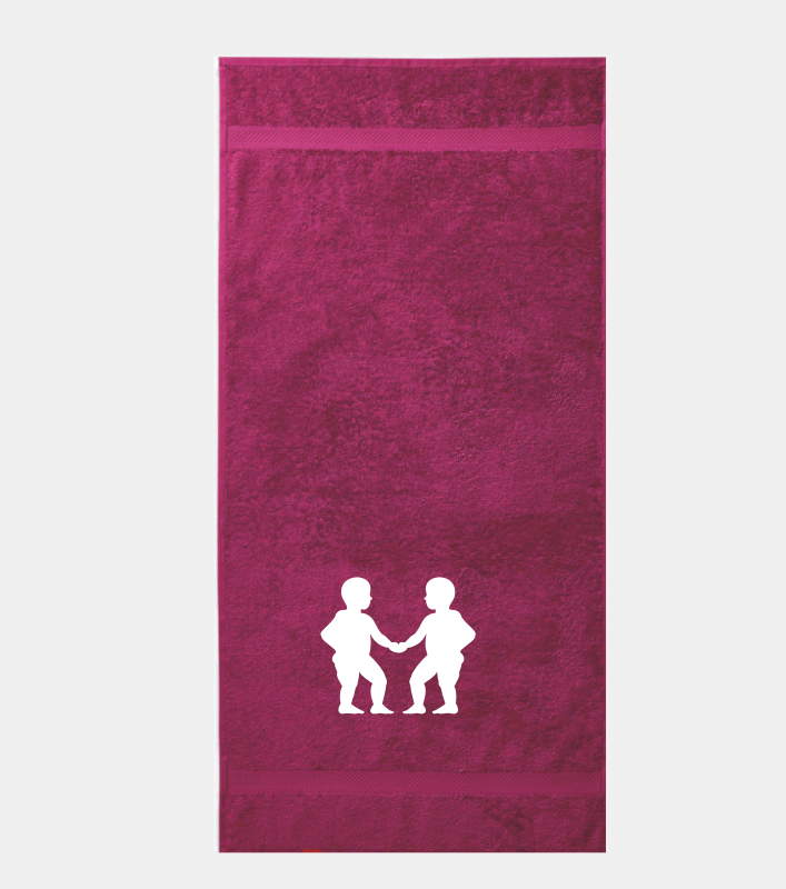 Osuška 450g/m2 70 x 140 cm znamení zvěrokruhu Blíženci