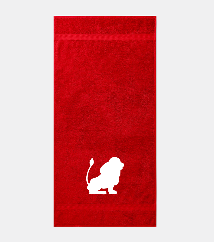 Osuška 450g/m2 70 x 140 cm znamení zvěrokruhu Lev
