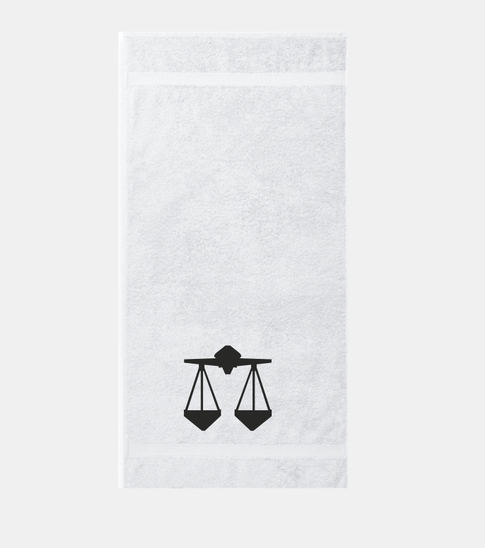 Osuška 450g/m2 70 x 140 cm znamení zvěrokruhu Váhy