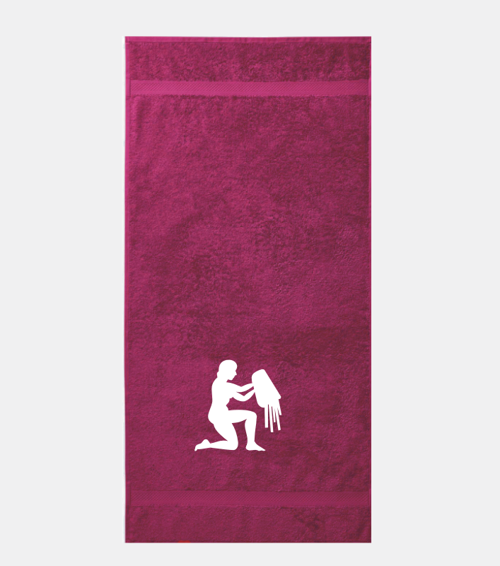 Osuška 450g/m2 70 x 140 cm znamení zvěrokruhu Vodnář