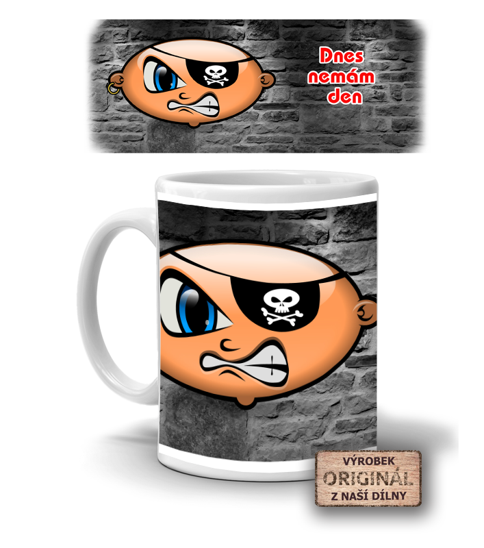 Keramický hrnek, Dnes nemám den, 300ml, bílý