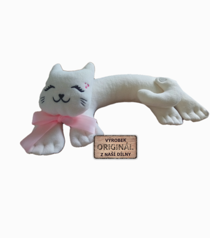 Dekorační polštářek - ležící kočka