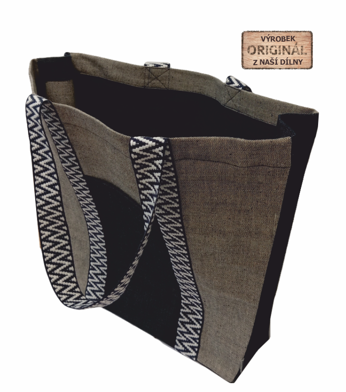 Taška Shopper bag - cik cak popruh