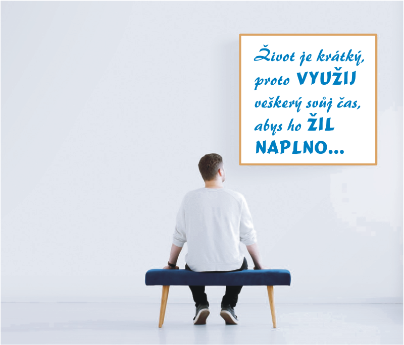 Samolepky na zeď - Život je krátký...
