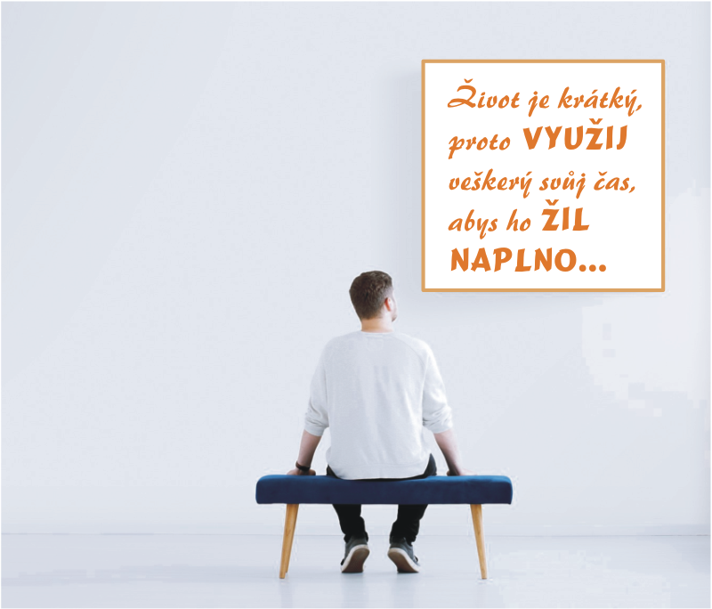 Samolepky na zeď - Život je krátký...