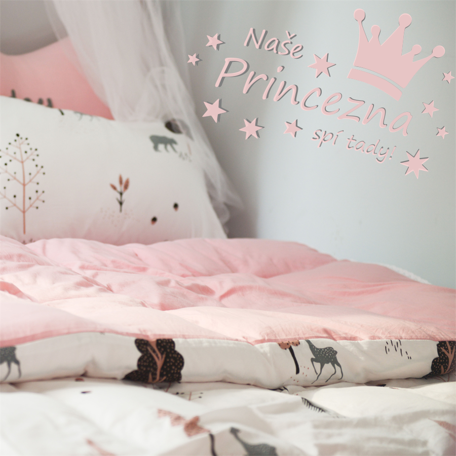 Dětské samolepky na zeď - Naše princezna