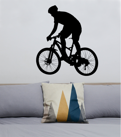 Samolepky na zeď - Cyklista