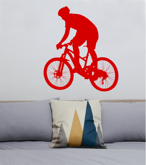 Samolepky na zeď - Cyklista