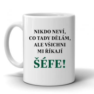Keramický hrnek, Nikdo neví...300ml, bílý