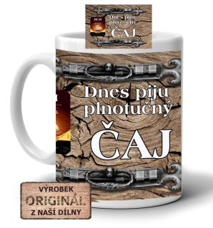 Keramický hrnek, Dnes piju..., 300ml, bílý