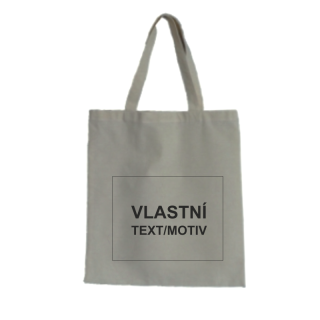 Nákupní taška plátěná malá s potiskem, vlastní motiv