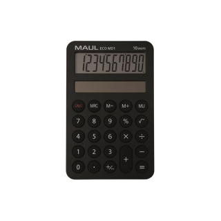 Kapesní kalkulačka MAUL ECO MD 1 - 10 míst, černá