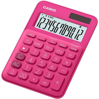 Stolní kalkulačka Casio MS 20 UC - 12místný displej, růžová