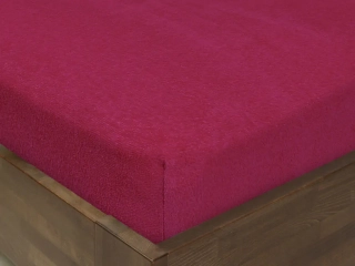 Dětské froté napínací prostěradlo – fuchsiové