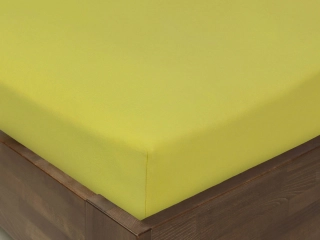Dětské jersey napínací prostěradlo - žlutozelené