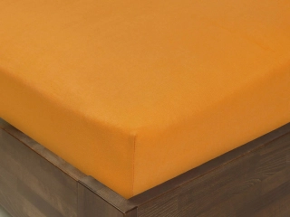 Dětské jersey napínací prostěradlo - oranžové